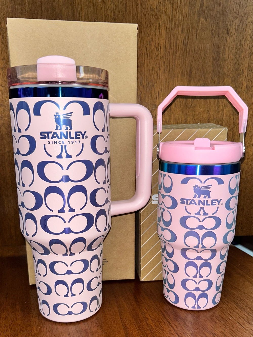 Pink Stanley Set, Mommy & Mini Matching Tumblers